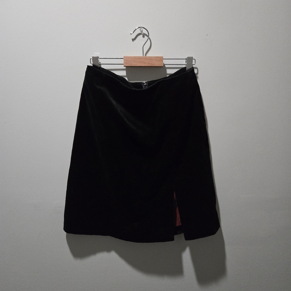 Black Velvet Skirt